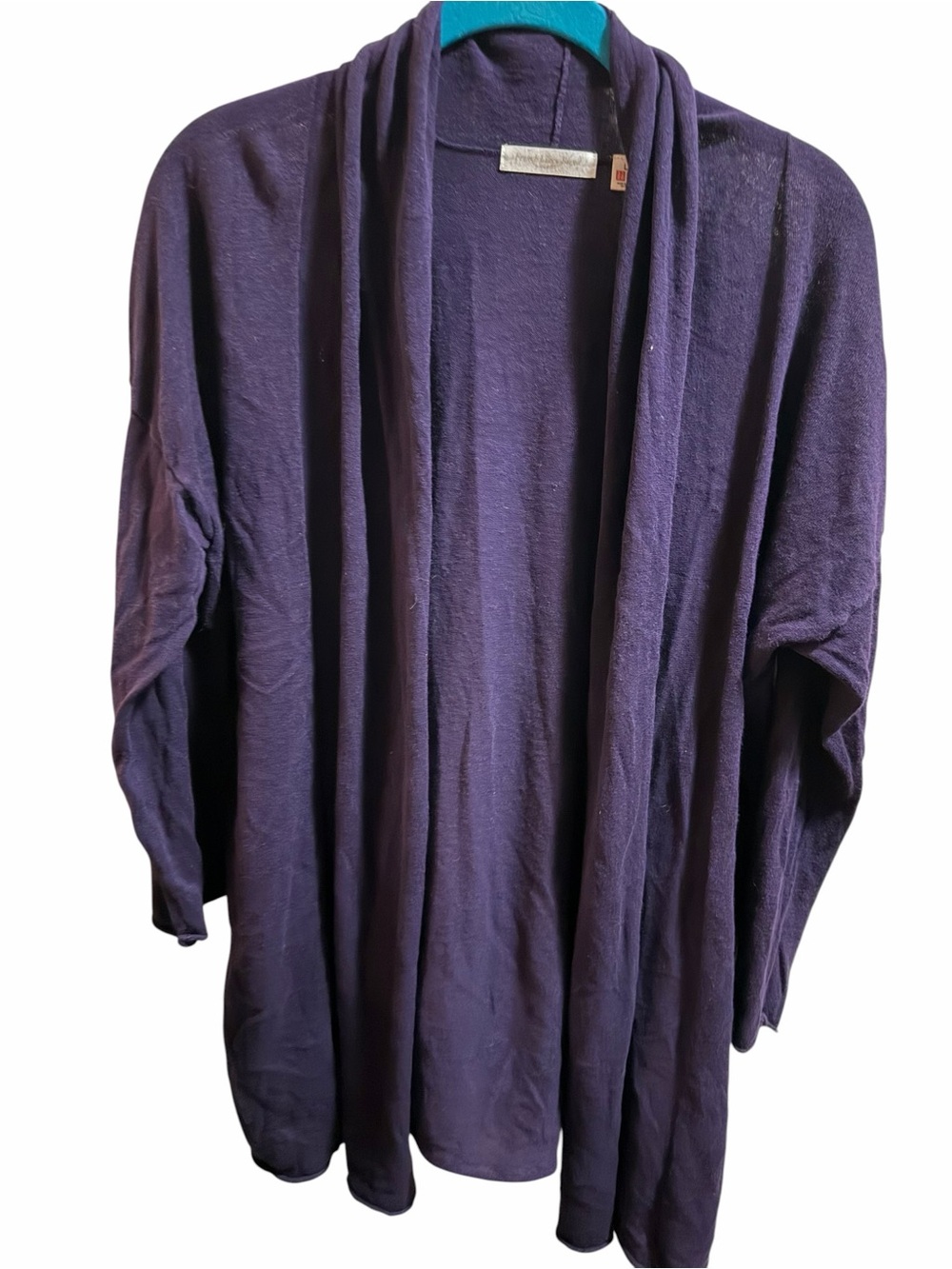 Uniqlo Open-Front Purple Women's Sweater Cardigan size large